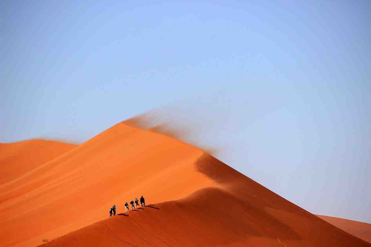 dunes de sable, désert, collines